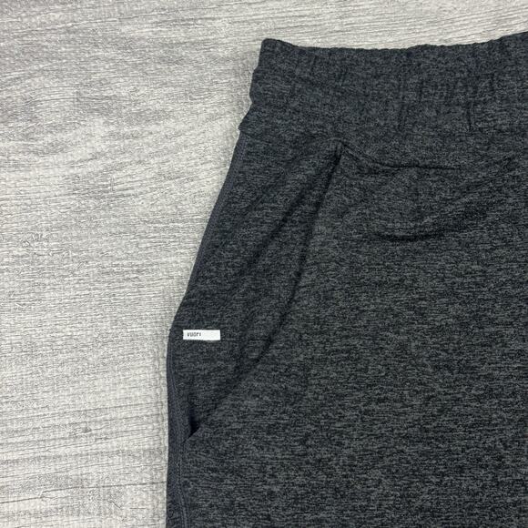 Vuori Men's Large Ponto Performance Dream Knit Pants Heather Black V418 Stretch - Picture 5 of 8